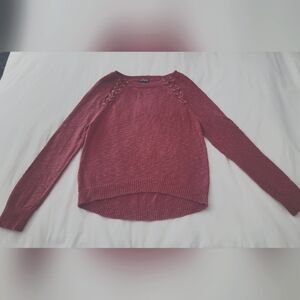 Express Pink Crew Neck Sweater Soft Knit